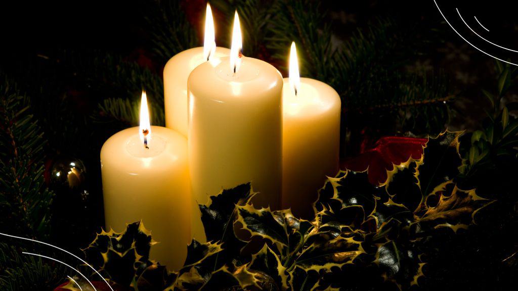 Advent Readings for Church Services at Church Ministry Help - (1) - 4 candles in an advent wreath