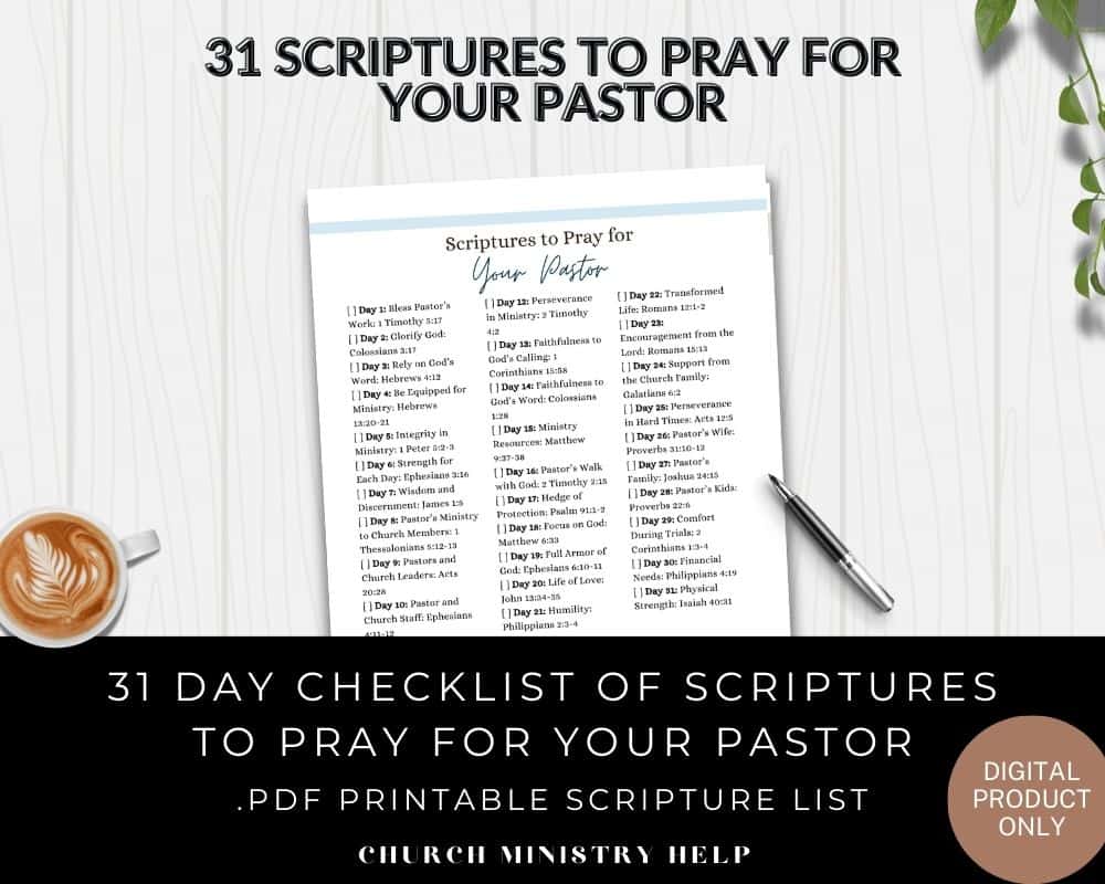 scriptures to pray for your pastor - preview
