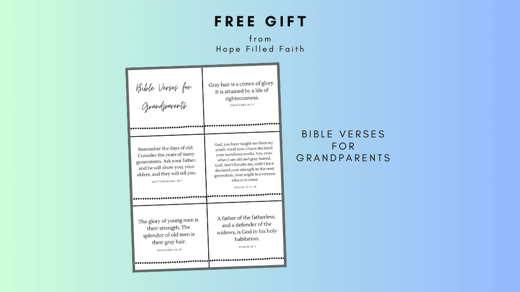 Bible verses for grandparents