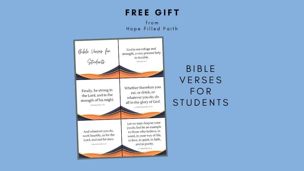 Bible verses for students preview
