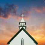 church against a sunrise background - prayer points to pray for your pastor