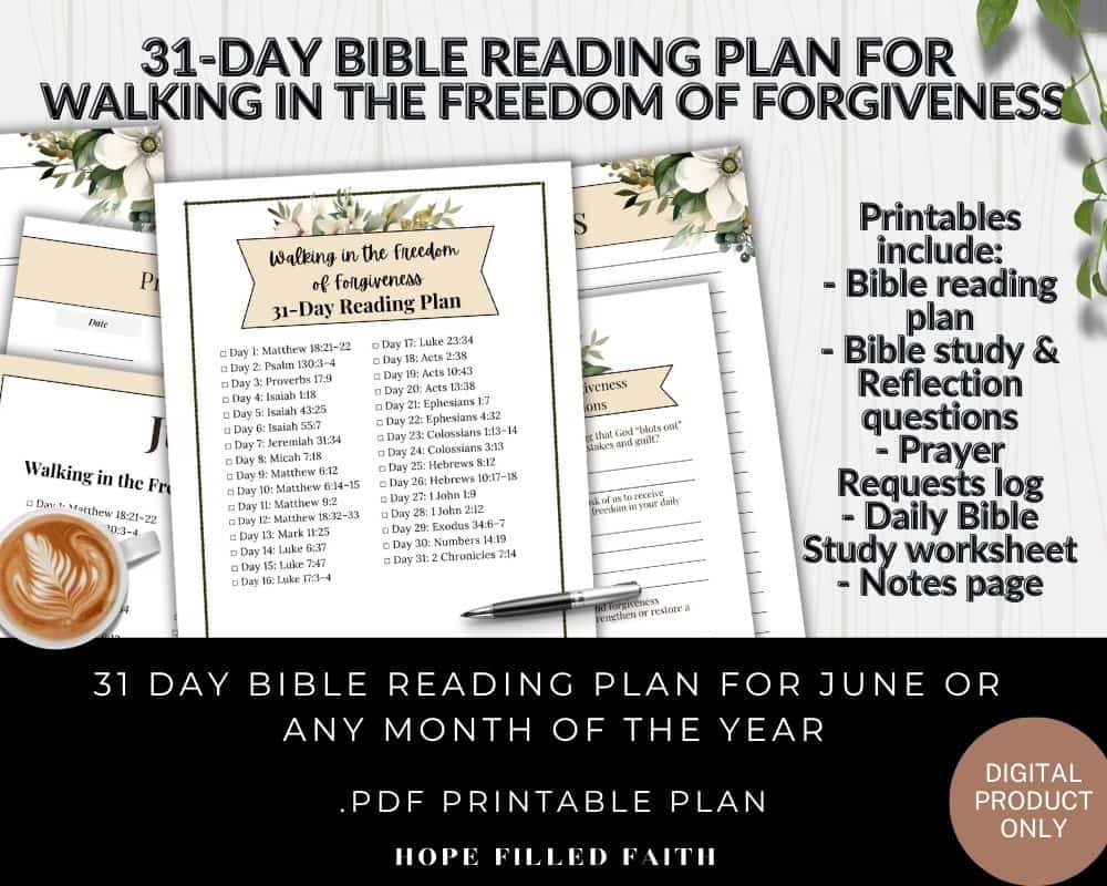 Bible verses about forgiving - expanded reading plan
